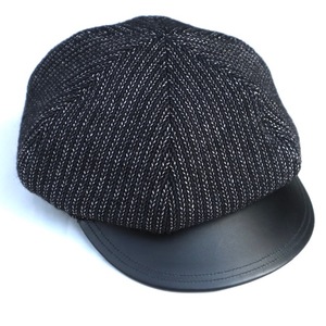 Mサイズ gangsterville (ギャングスタービル) ビーチクロス キャスケット MOTORCYCLE CAP Black / glad hand グラッドハンド