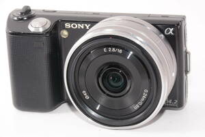 【外観並級以下】SONY α NEX-5 / E 16mm F2.8 ソニー　#t12180