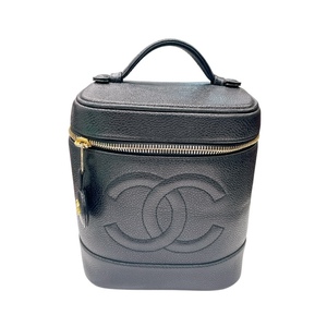 シャネル CHANEL ココマークパニティバッグ A01998 マットキャビアスキン ハンドバッグ レディース 中古