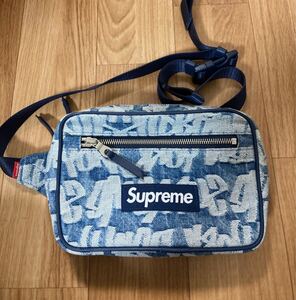 Supreme シュプリーム 22ss Fat Tip Jacquard Denim ジャガード デニム ウエストバッグ　 ショルダーバッグ