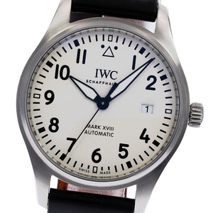 IWC SCHAFFHAUSEN IW327012 パイロットウォッチ マークXVIII デイト 自動巻き メンズ 保証書付き_831442