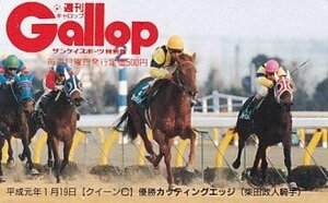 ●Gallop カッティングエッジ 柴田政人騎手 クイーンCテレカ