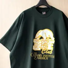 90s USA製古着　ヴィンテージ　ロゴTシャツ　料理学校　シングルステッチ