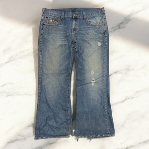 古着 BIGSIZE USA製 TRUE RELIGION BOBBY BIG T ROW 42 SEAT 34 トゥルーレリジョン【Vintage】