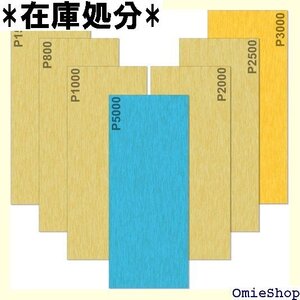 Akuoly耐水紙やすり耐水性ペーパーヤスリ 5000 00 1000 800 各5枚 耐水研磨紙 計35枚入り 358