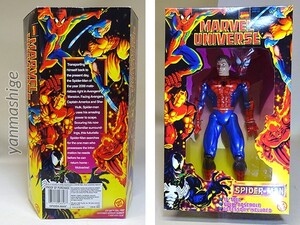 新品90s10inch アンマスクド・スパイダーマン・デラックスエディション マーベルユニバース TOYBIZ トイビズ ピーターパーカー