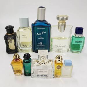 x/x/M012-623 香水10点まとめ 約1.2㎏ ANNA SUI/DEEP GARDEN ZARA/Sexy Boy For men only/BVLGARI POUR HOMME EXTREME/他