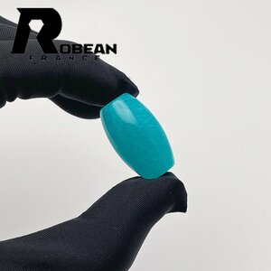 絶賛 EU製 定価5万円★ROBEAN・アマゾナイト・チベット天珠★アクセサリー パワーストーン 天然石 綺麗 お守り 25.7*15.5mm 1001G1013