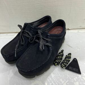 【Clark’s クラークス 】wallabee boot ブーツ UK5 ブラック ゴアテックス スウェード 2409oki h