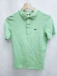 ◇ ⊂ LACOSTE ラコステ ボーイズ 半袖 ポロシャツ サイズ14 164cm 64inch ライトグリーン系 レディース メンズ P