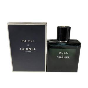 【中古品】CHANEL シャネル BLEU DE CHANEL ブルードゥシャネル オードトワレ 50m 残量約9割 kyA12372RO