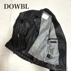 【美品】DOWBL ライダース　レザージャケット　牛革　ペイズリー　42