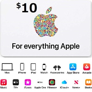 USA版 iTunes $10 card ギフトカード コード 10ドル 北米 コード渡し