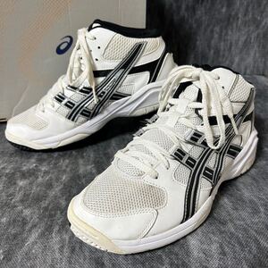 【BOX付】asics DUNKSHOT TBF136 アシックス　バスケットシューズ　ジュニア　24cm ホワイト　＊Z