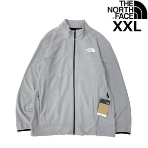 1円～!売切!【正規新品】THE NORTH FACE◆ANCHOR FULL ZIP JACKET フリース フルジップ US限定 ロゴ刺繍 アウトドア(XXL)グレー 181024-26