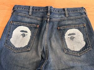 BAPE DENIM PANTS★エイプ ape デニムパンツ ジーンズ