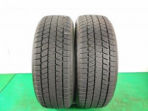 【宮城発】225/55R19 99Q★8分山 ブリヂストン BLIZZAK DM-V3 2019年 2本 スタッドレス【送料無料】MYG-4110★冬　19インチ