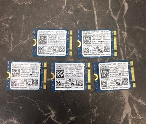 1円～ ■ M.2　NVMe　SSD　256GB　5点　まとめ売り　Western WD　データ消去済　動作可