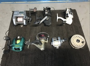 ○★岐阜発　フィッシングリールまとめて/7個セット/SHIMANO/電動リール/ORION SPIN/RYOBI/釣具/釣り具/中古品　R5.6/15★