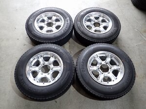 YS10167【送料無料195/80R15 107/105LT】ハイエース レジアスなどへ ヨコハマ iG91 中古スタッドレスセット ■15×6.5J 139.7/6H ET28■