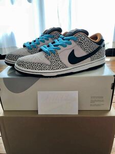 Nike SB Dunk Low Pro QS Electric Safari Phantom & Black ナイキ SB ダンクロー サファリ FZ1233-002 US 8.5 26.5cm 黒タグ付 新品未使用