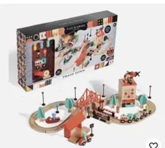 FAO Schwarz Train Town 木製トレインセット