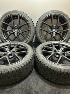 225/40R18 nokian/HAKKAPELIITTA R3 21年製 BMW 1シリーズ F40 Mスポーツ 純正 18インチ 8J +54 112 5H スタッドレス バリ山 4本 2シリーズ