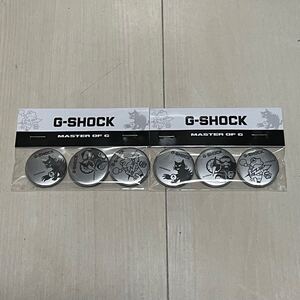 新品未開封 G-SHOCK MASTER OF G缶バッチ 限定非売品　2個セット 缶バッジ　マスターオブG