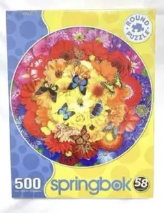 ジグソーパズル　500ピース　花模様　綺麗　お花　パズル　蝶々