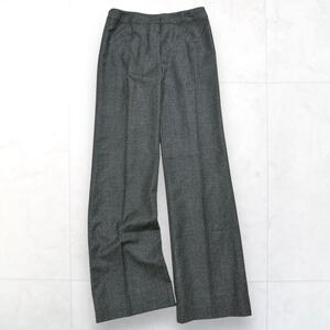 VALENTINO ヴァレンティノ wool cashmere pants カシミヤ ウール スラックス センタープレス パンツ グレー レディース 6