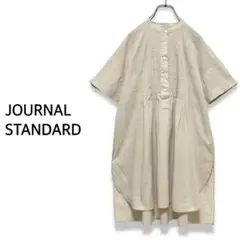 JOURNAL STANDARD コードローンピンタック半袖ロングシャツブラウス