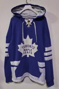 NHL TORONTO MAPLE LEAFS CCM Hoodie size M メイプルリーフス レースアップ パーカー