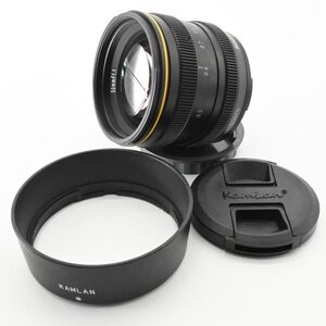 ■ほぼ新品■ KAMLAN 交換レンズ 単焦点レンズ 50mm F1.1 ソニー