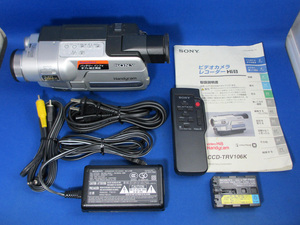 安心10日保証 SONY CCD-TRV106 2003年モデル 美品 付属品付き すぐダビングできます ソニーハンディカム Hi8/8ミリビデオカメラ