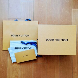 LOUIS VUITTON ルイヴィトン ボックス　シューズボックス 箱 空箱 保存袋 ショップ袋 紙袋 ショッパー リボン　封筒
