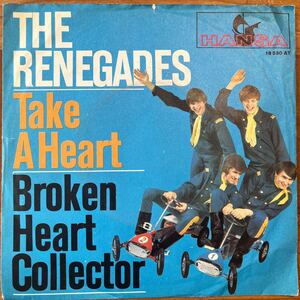 The Renegades Take A Heart / Broken Heart C 7 Single Vinyl EP 66年ドイツ盤　British Beat Garage Punk Freakbeat German Orig 60’s