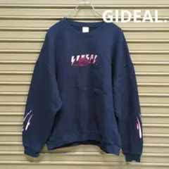 GIDEAL.　スウェット　メンズM　ネイビー