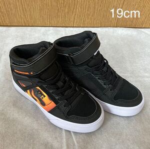 新品 未使用 DC SHOES ディーシー キッズ スニーカー 靴 19 黒 炎 ピュアハイトップ ジュニア ハイカット / スケートボード スノーボード