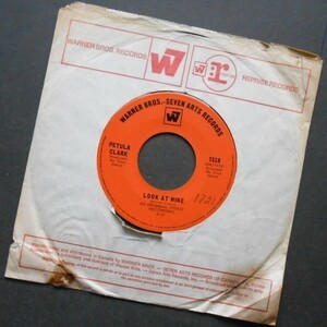 PETULA CLARK Look at Mine カナダ盤シングル WB 1969 Tony Hatch