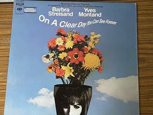 即決　Barbra Streisand・Yves Montand・On A Clear Day You Can See Forever・サントラ・LP盤・S30086