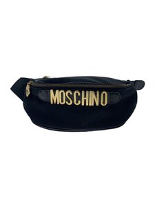 MOSCHINO◆ウエストバッグ/-/ブラック/レディース