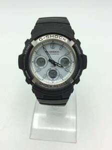 C79＃【ソーラー/稼働】CASIO カシオ G-SHOCK Gショック 2針 AWG-M100S タフソーラー 電波ソーラー アナログ デジタル 腕時計 現状品