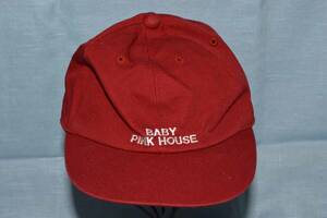 ＢＡＢＹ　ＰＩＮＫ　ＨＯＵＳＥ　ベビーピンクハウス・　キャップ　帽子（中古）