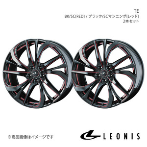 LEONIS/TE フーガ Y51 4WD アルミホイール2本セット【20×8.5J 5-114.3 INSET45 BK/SC[RED]】0038797×2