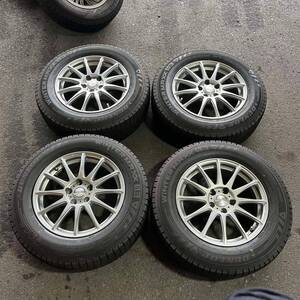 【5007】225/65R17 4本セット冬タイヤDUNLOP WINTERMAXX 03バリ山【2022年】アルミンホイール 17X7J PCD114.3/5H