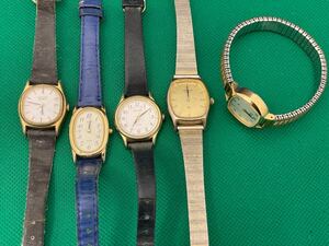 SEIKO セイコー シチズンなどレディースクォーツ腕時計5点まとめジャンク品管理番号10-A349