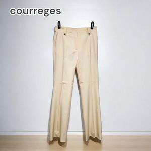 courreges クレージュ スラックス アイボリー