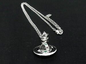 1円 ■極美品■ Vivienne Westwood ヴィヴィアンウエストウッド オーブ ネックレス ペンダント アクセサリー シルバー系 AY7521