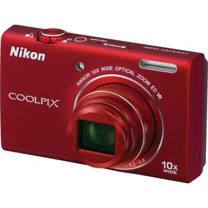 【中古】Nikon COOLPIX S6200 16 MP デジタルカメラ 10倍光学ズームNIKKOR EDガラスレンズとHD 720pビデオ(レ