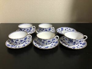 Spode スポード BLUE COLONEL ブルーコロネル カップ ソーサー 5客 ＋ 1客